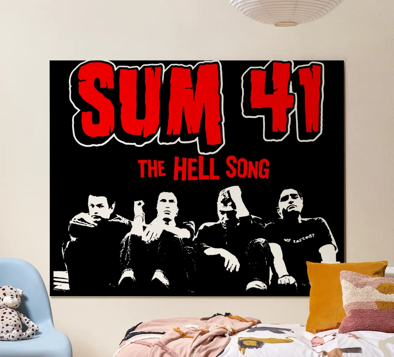 The Hell Song by SUM 41 TSHIRT hahnemühle by devastate2051