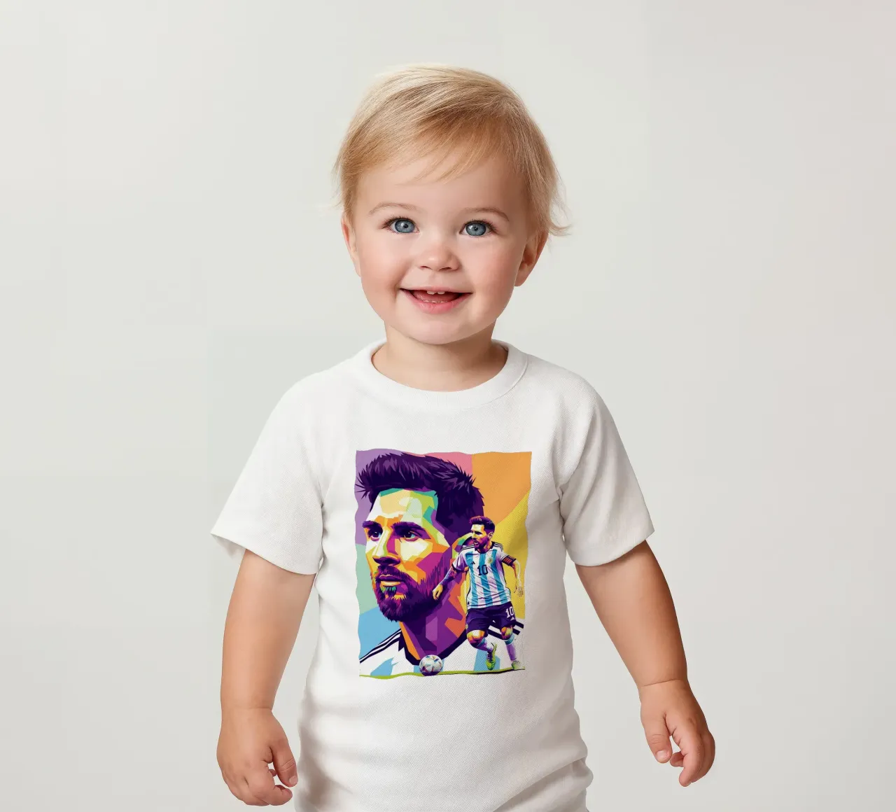 Lionel Messi - WPAP art 1 maglietta neonato da Hantamrata