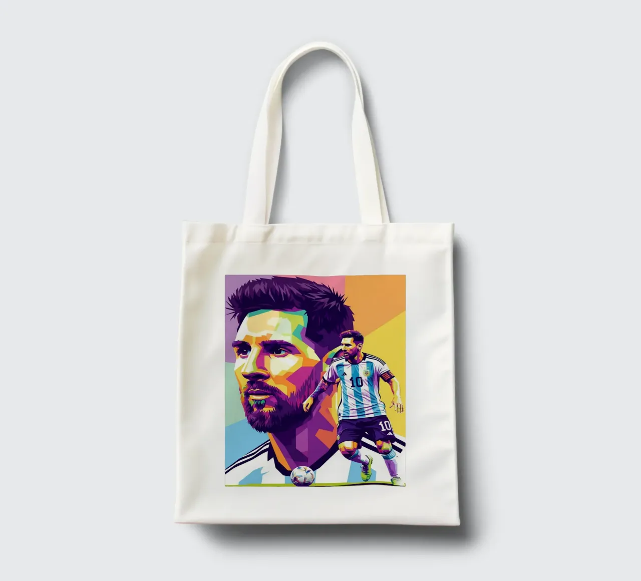 Lionel Messi - WPAP art 1 borsa in juta da Hantamrata