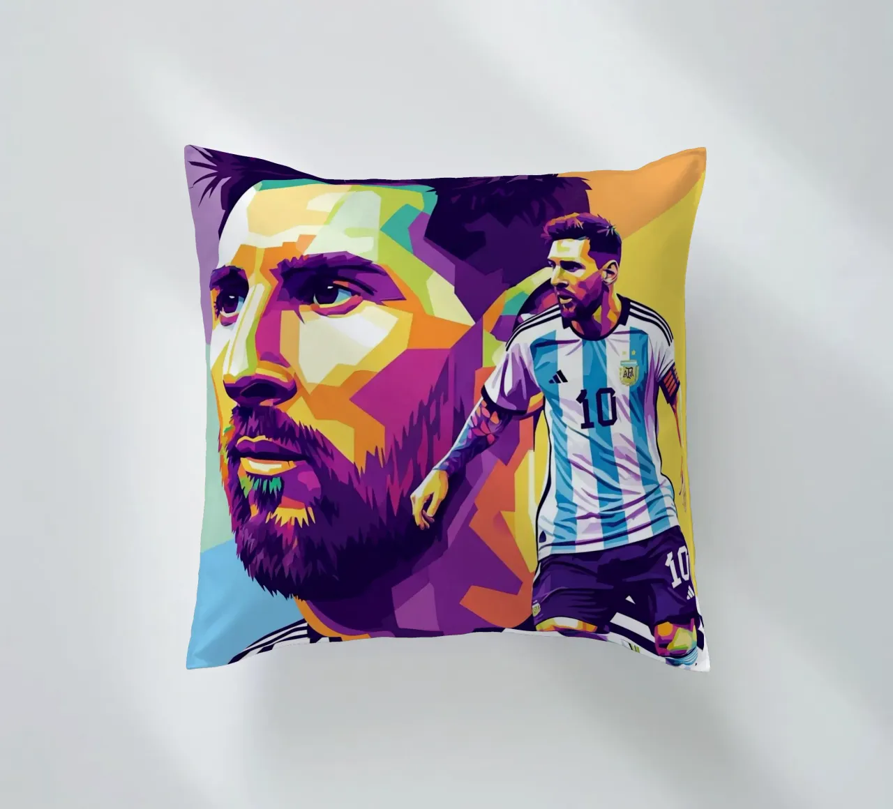 Lionel Messi - WPAP art 1 cuscino da Hantamrata