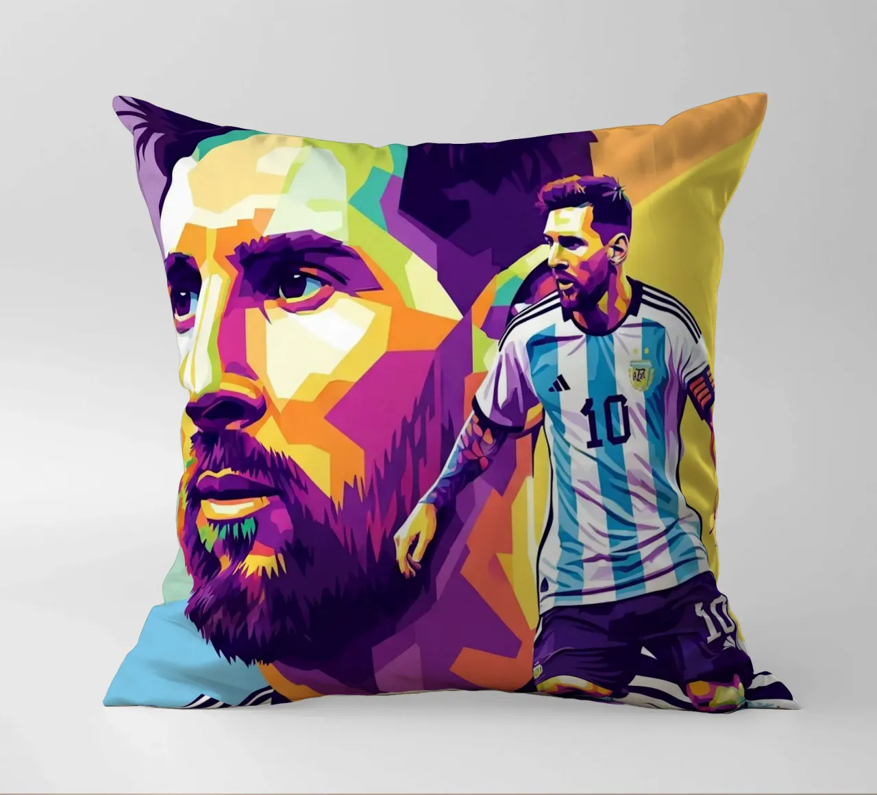 Lionel Messi - WPAP art 1 cuscino da Hantamrata