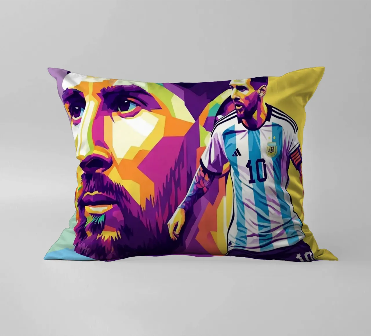 Lionel Messi - WPAP art 1 cuscino da Hantamrata