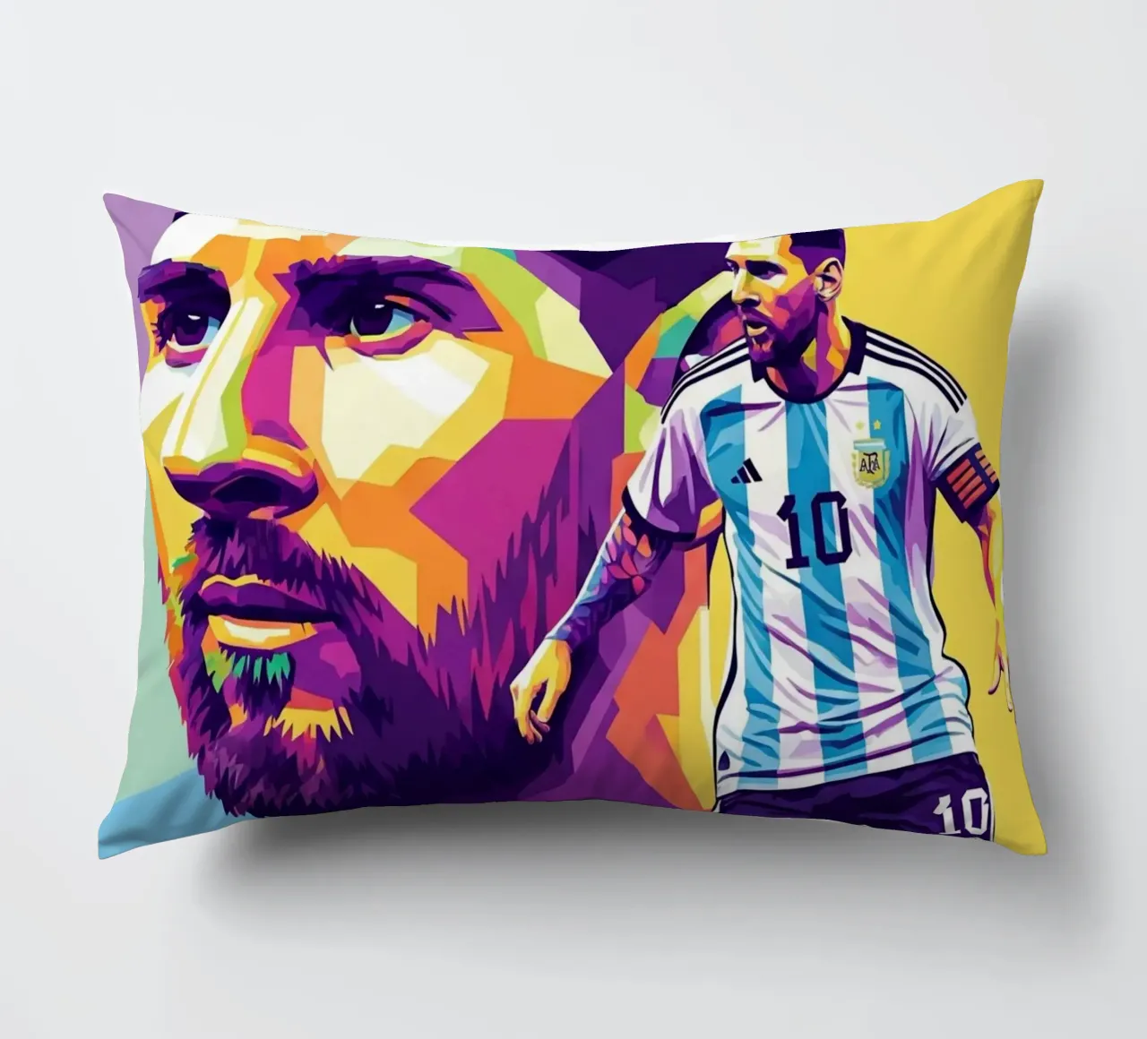 Lionel Messi - WPAP art 1 cuscino da Hantamrata