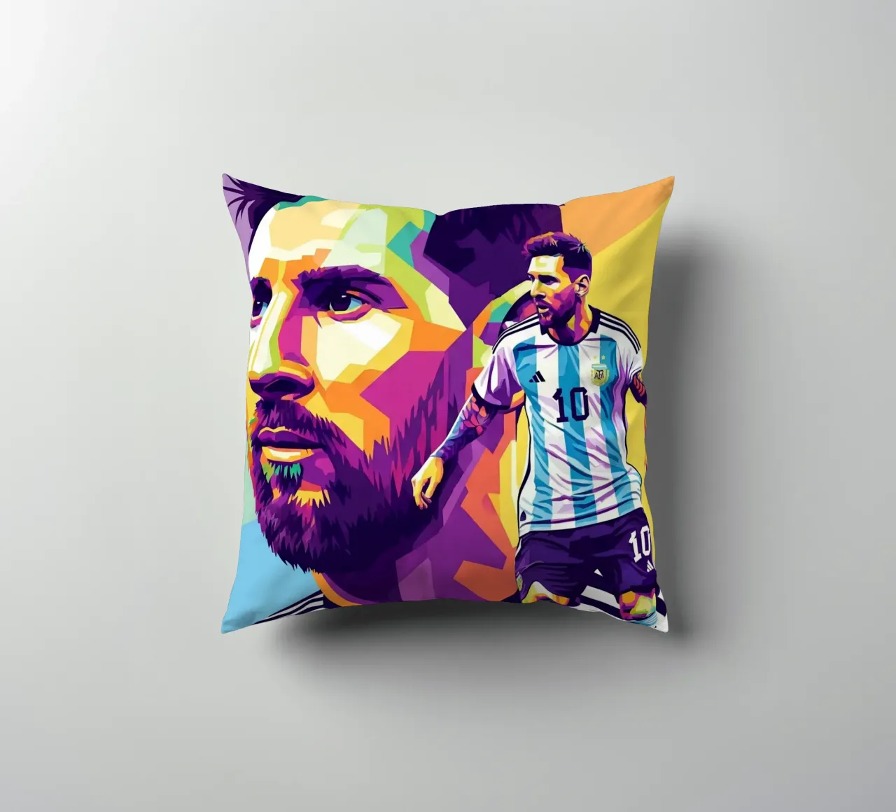Lionel Messi - WPAP art 1 cuscino da Hantamrata