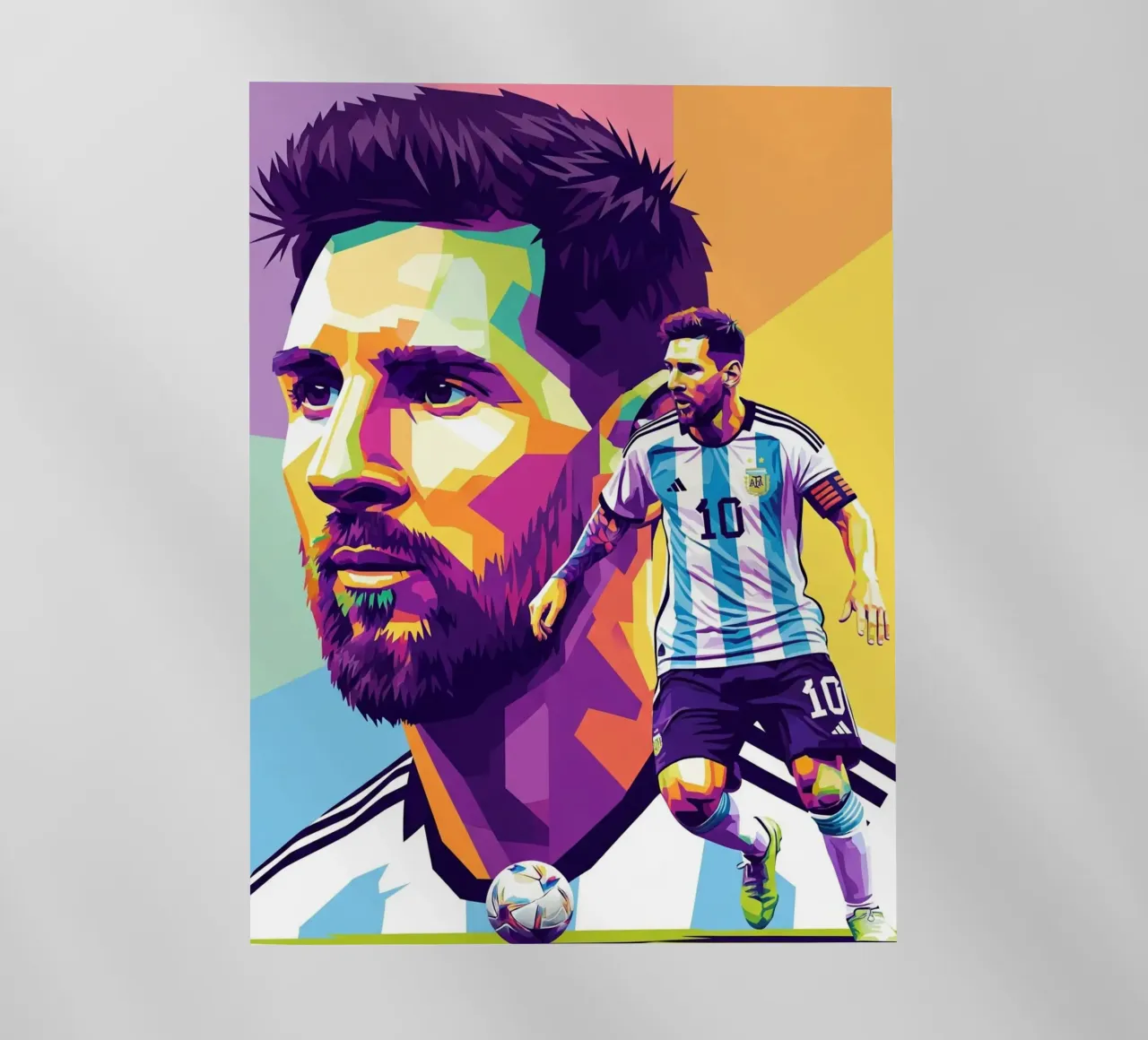 Lionel Messi - WPAP art 1 pellicola backlit da Hantamrata