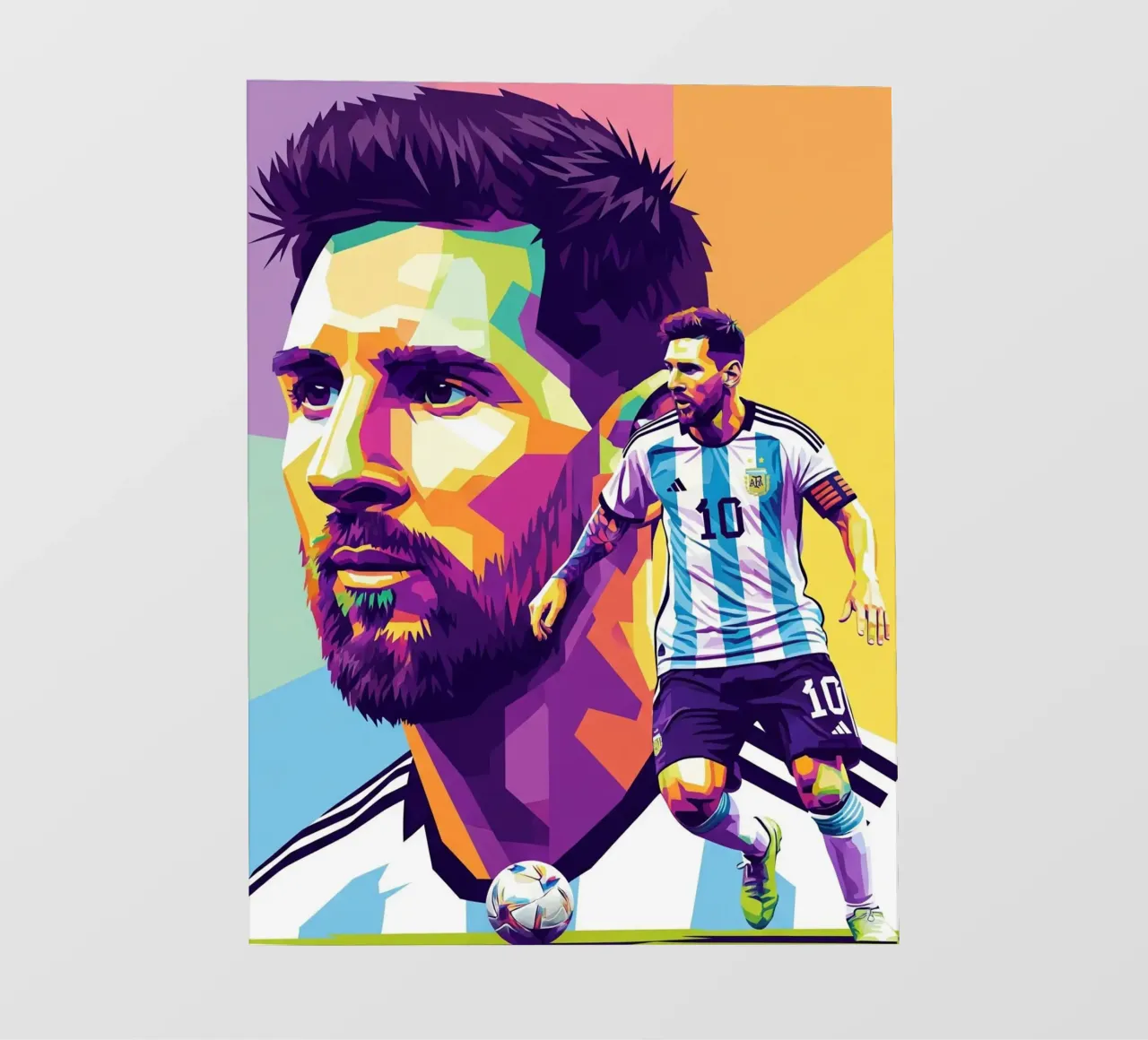 Lionel Messi - WPAP art 1 pellicola backlit da Hantamrata