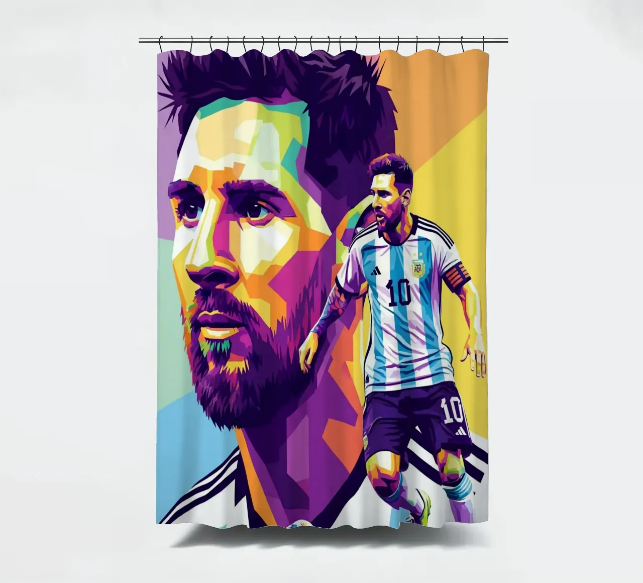 Lionel Messi - WPAP art 1 tenda da doccia da Hantamrata