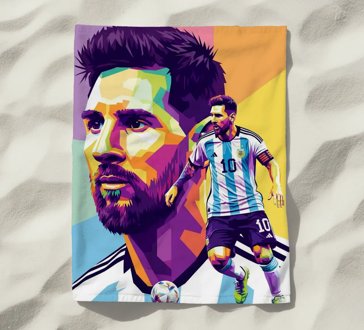 Lionel Messi - WPAP art 1 telo mare da Hantamrata