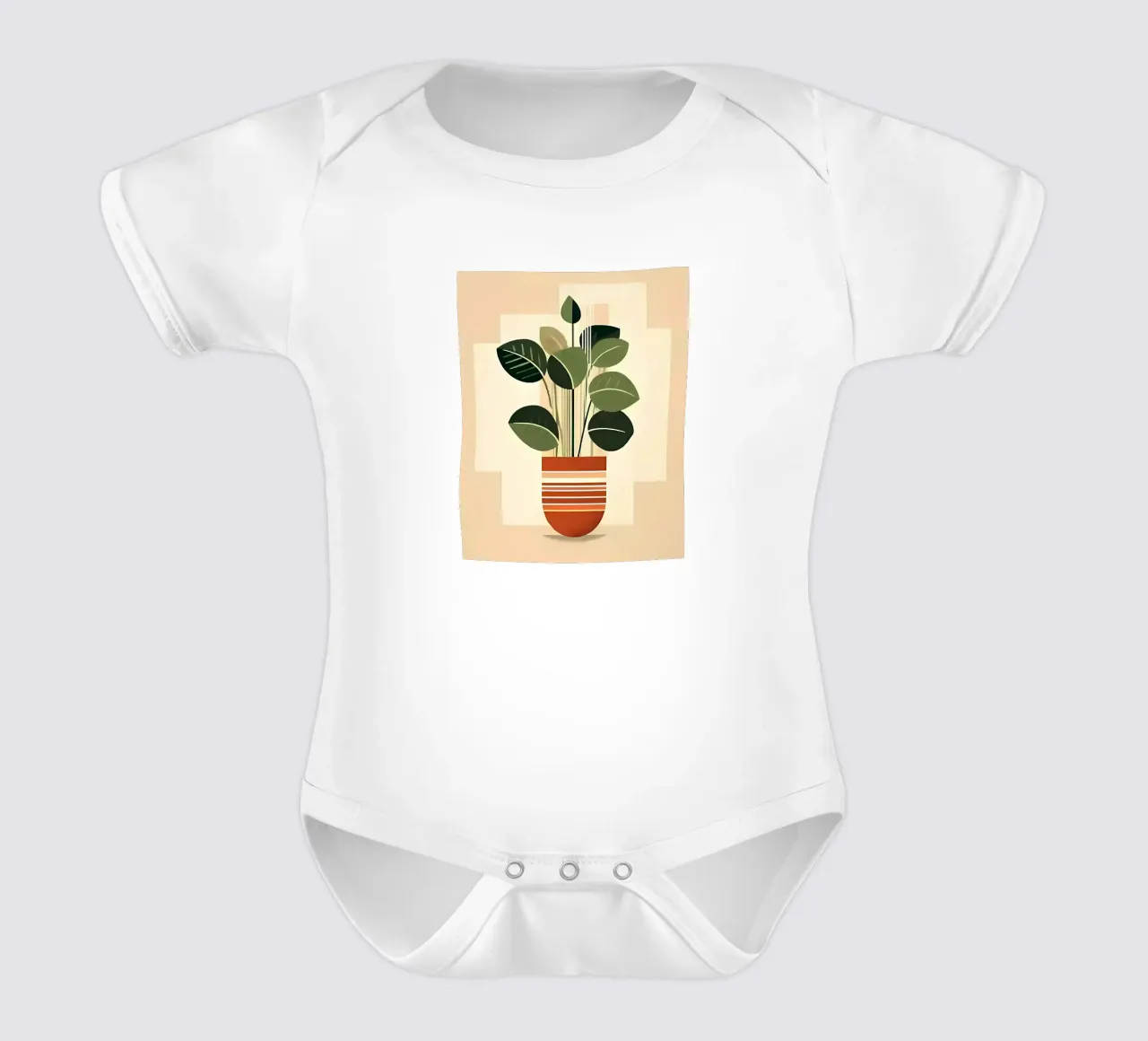 Bloemsierkunst babyrompertje korte mouwen van Jose