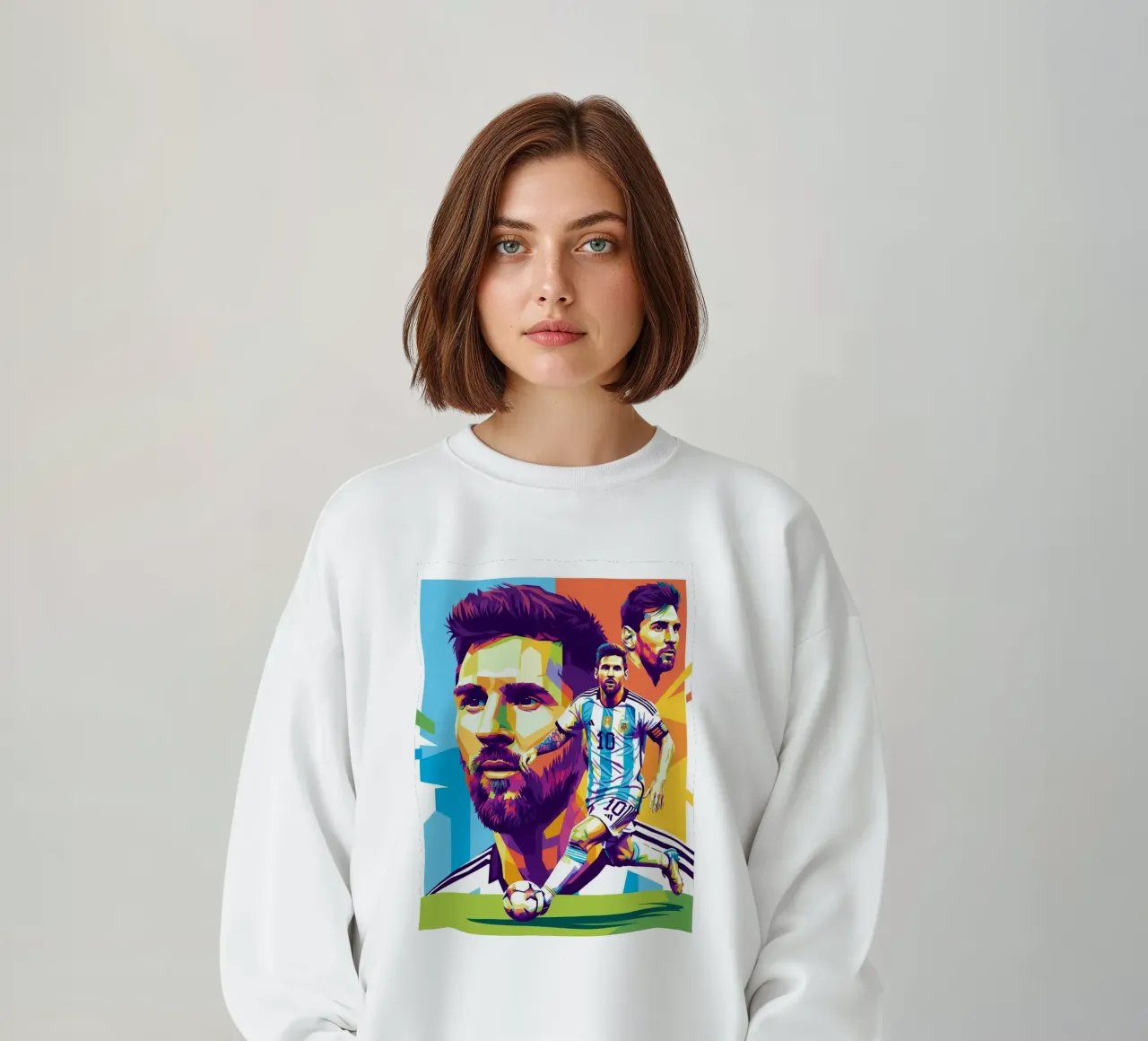 Lionel Messi - WPAP art style 3 felpa da Hantamrata