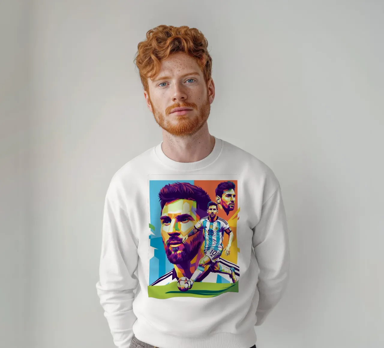 Lionel Messi - WPAP art style 3 felpa da Hantamrata