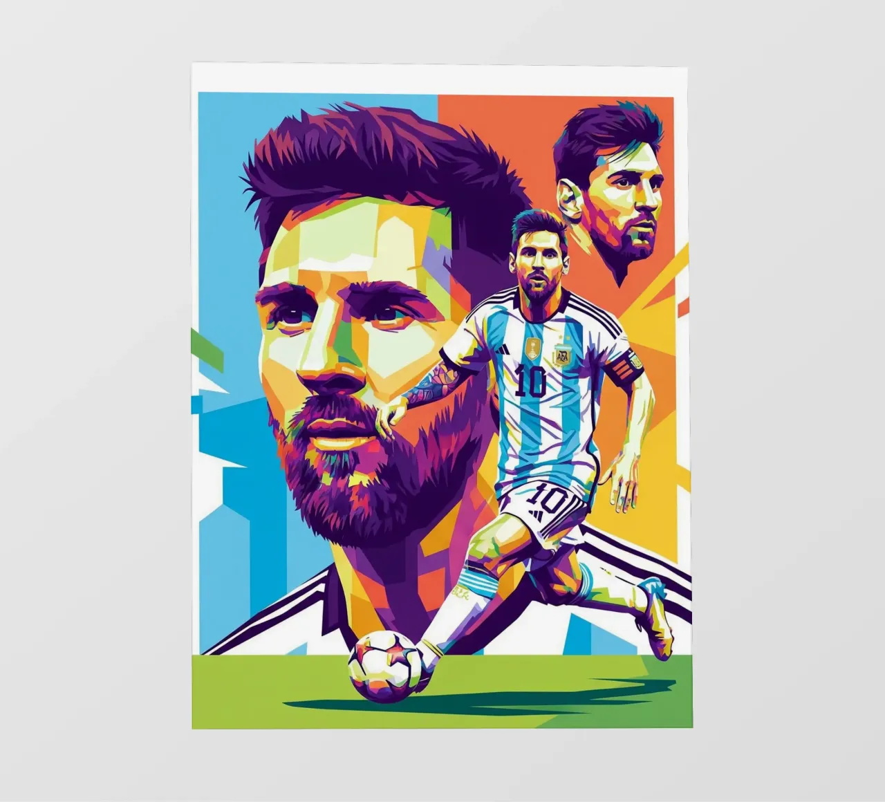 Lionel Messi - WPAP art style 3 photo wallpaper by Hantamrata