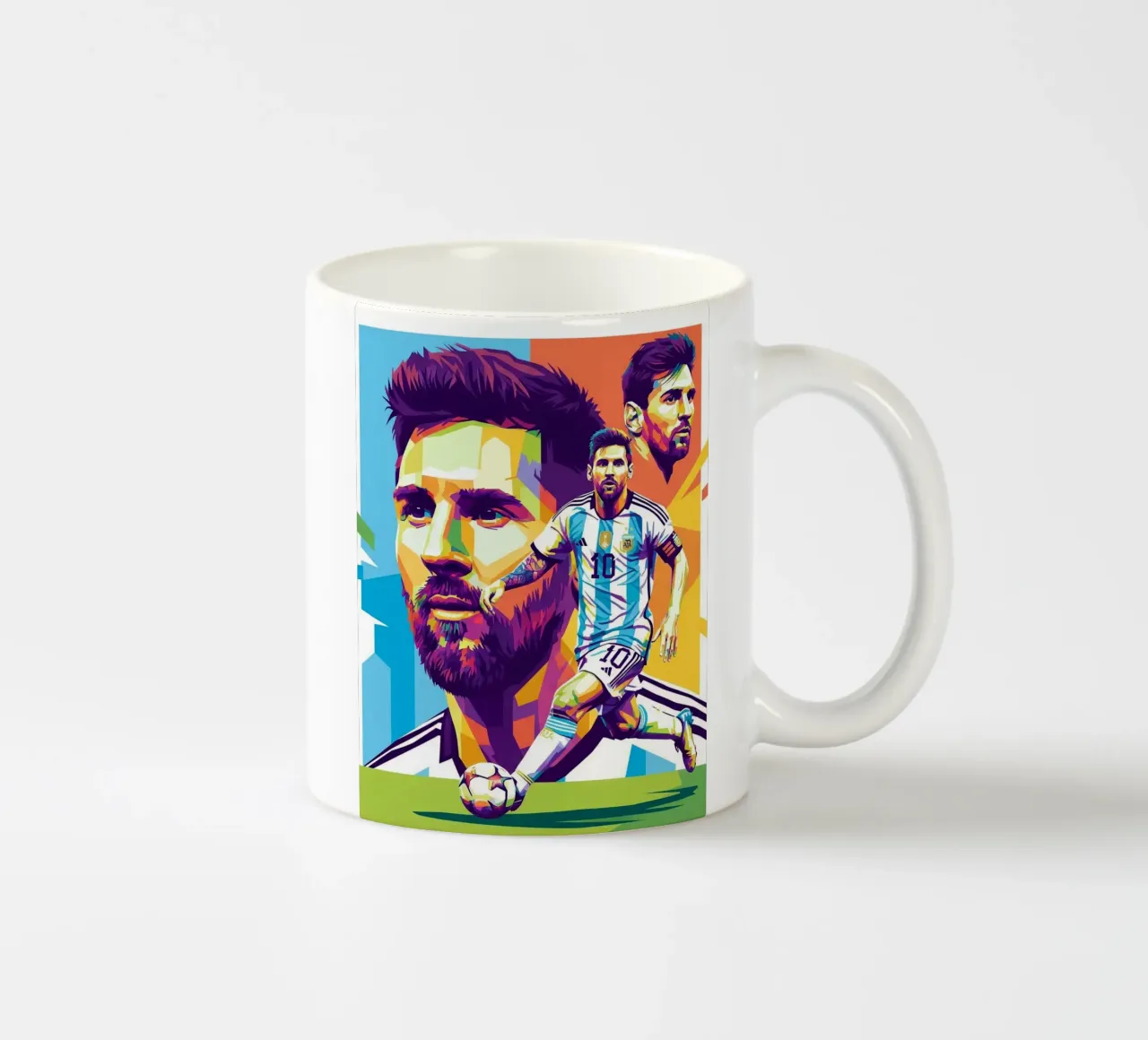 Lionel Messi - WPAP art style 3 tazza in ceramica da Hantamrata