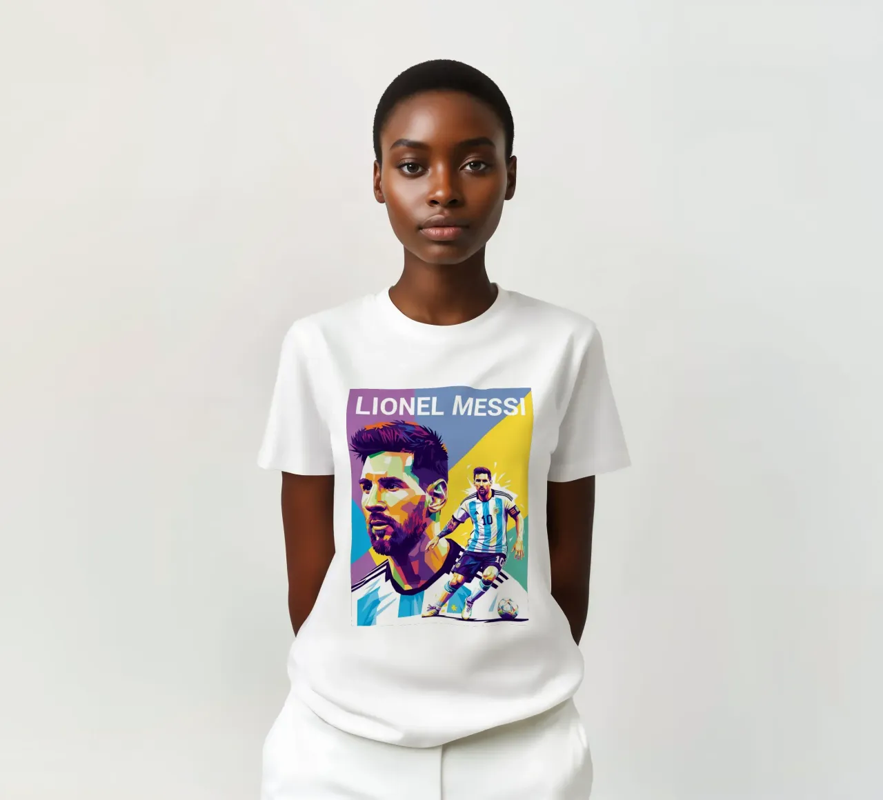 Lionel Messi - WPAP art style 4 t-shirt da Hantamrata