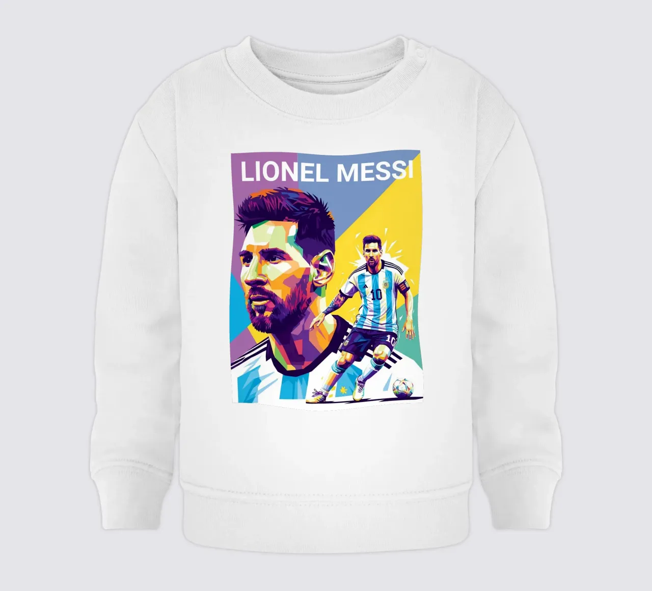 Lionel Messi - WPAP art style 4 felpa neonato da Hantamrata
