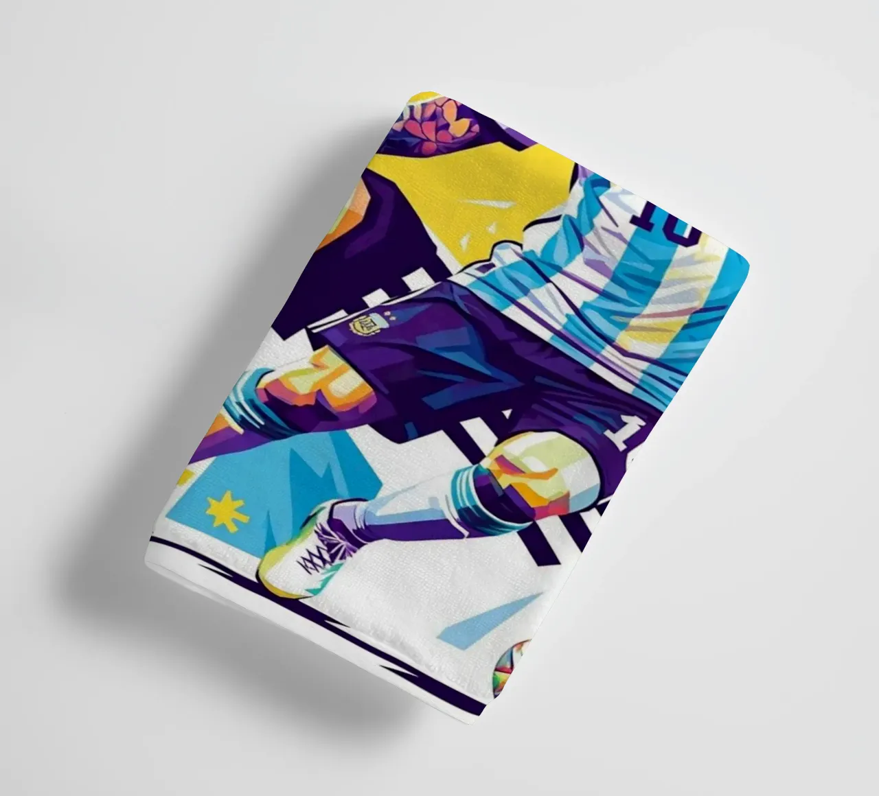 Lionel Messi - WPAP art style 4 asciugamano da bagno da Hantamrata