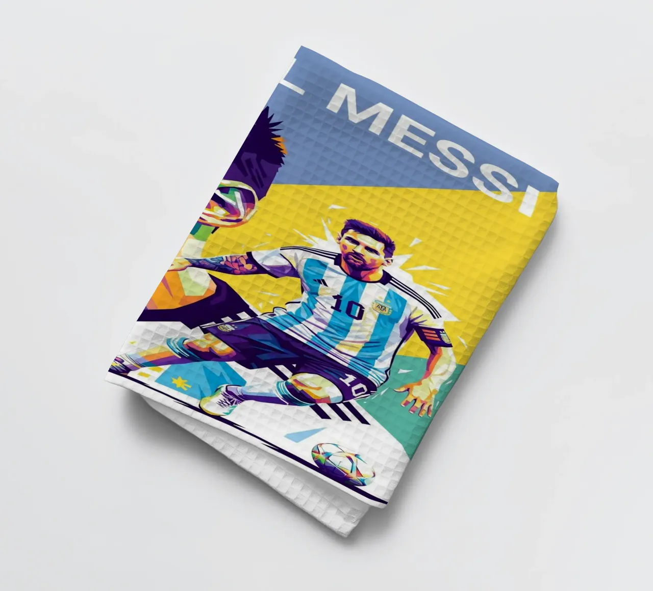 Lionel Messi - WPAP art style 4 canovaccio da cucina da Hantamrata