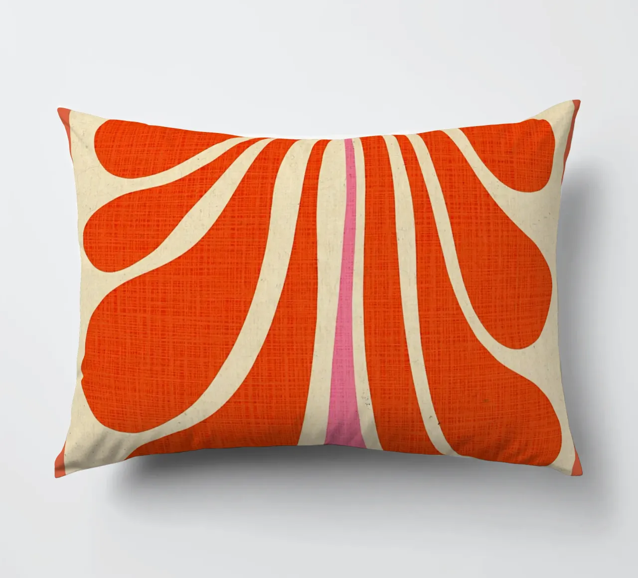 Abstract Flower Art Print decorative cushion by Amanda Studio