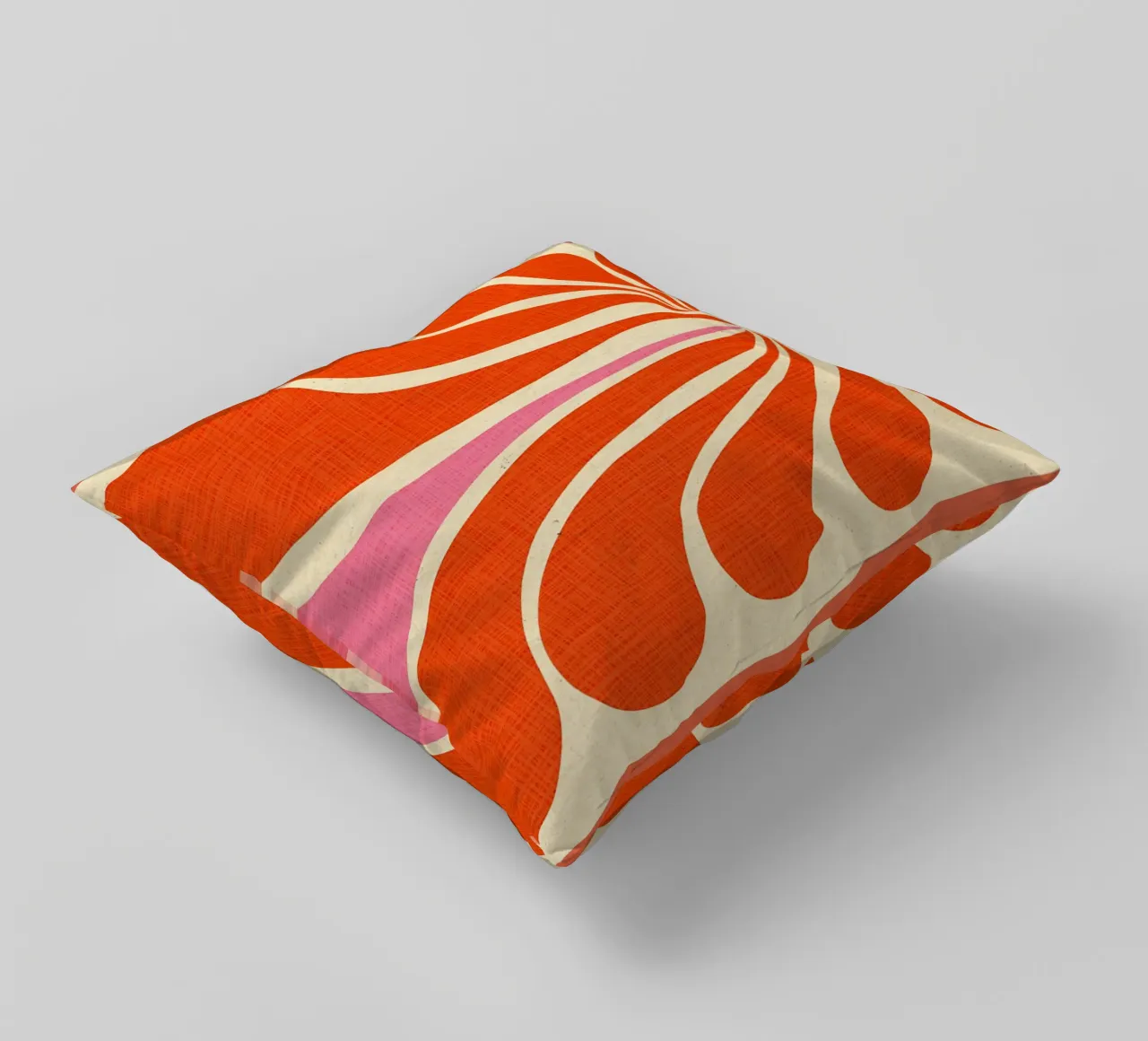 Abstract Flower Art Print decorative cushion by Amanda Studio
