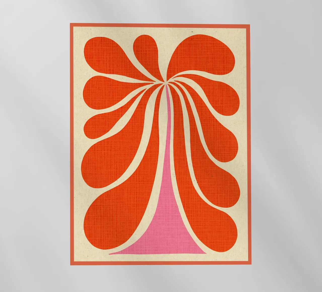 Impresión artística de flores abstractas lámina retroiluminada de Amanda Studio