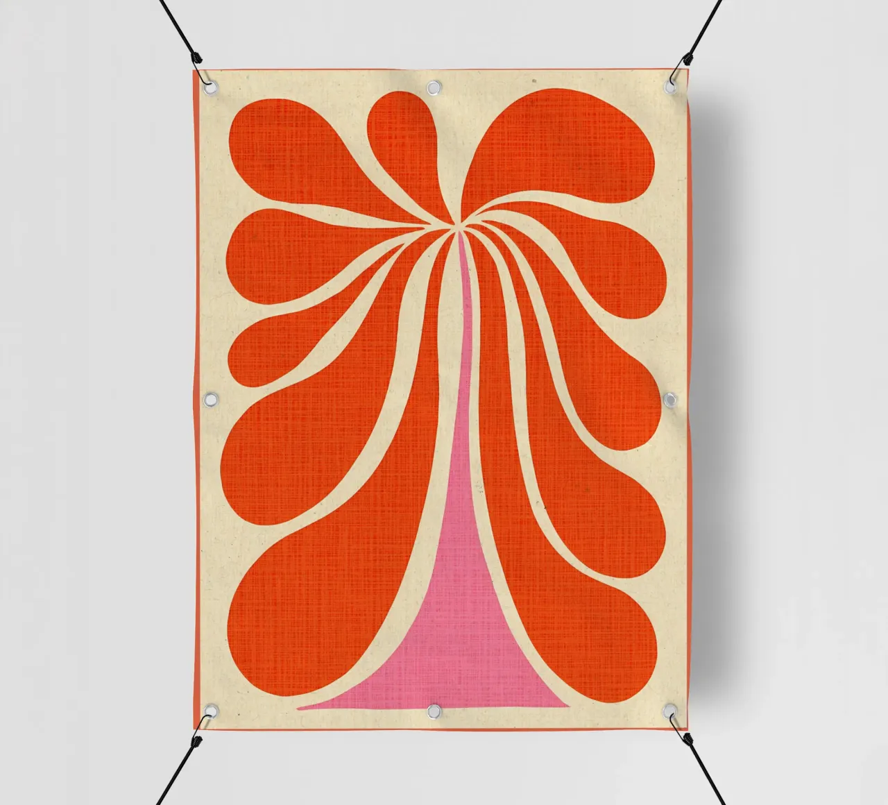 Stampa d'arte floreale astratta telo in pvc da Amanda Studio