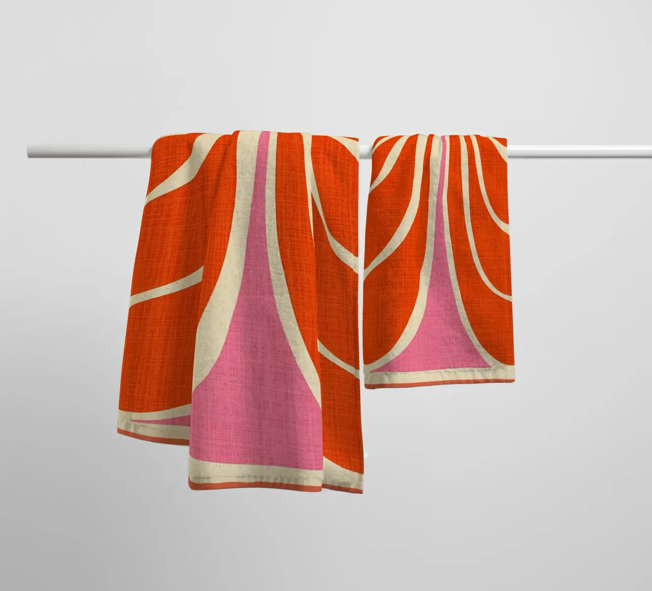 Abstract Flower Art Print towel by Amanda Studio