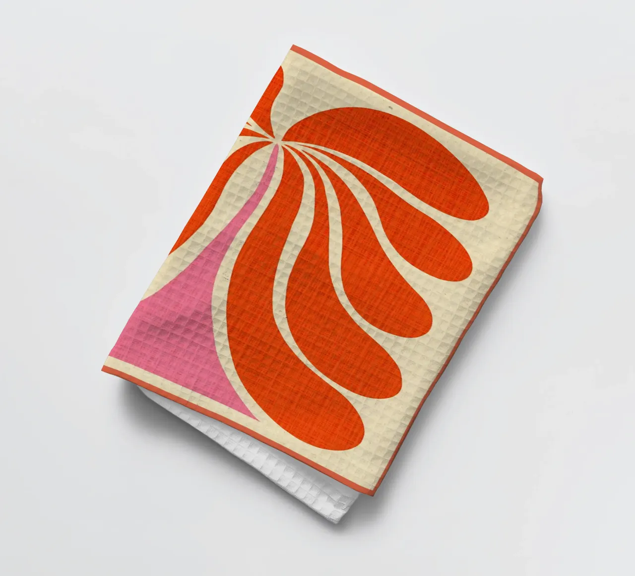 Impression d'art de fleurs abstraites torchon de Amanda Studio