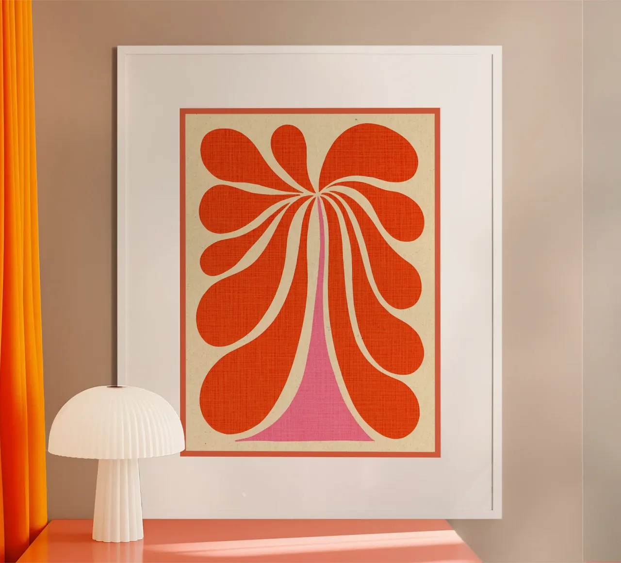 Abstracte bloemen kunstdruk hahnemühle van Amanda Studio