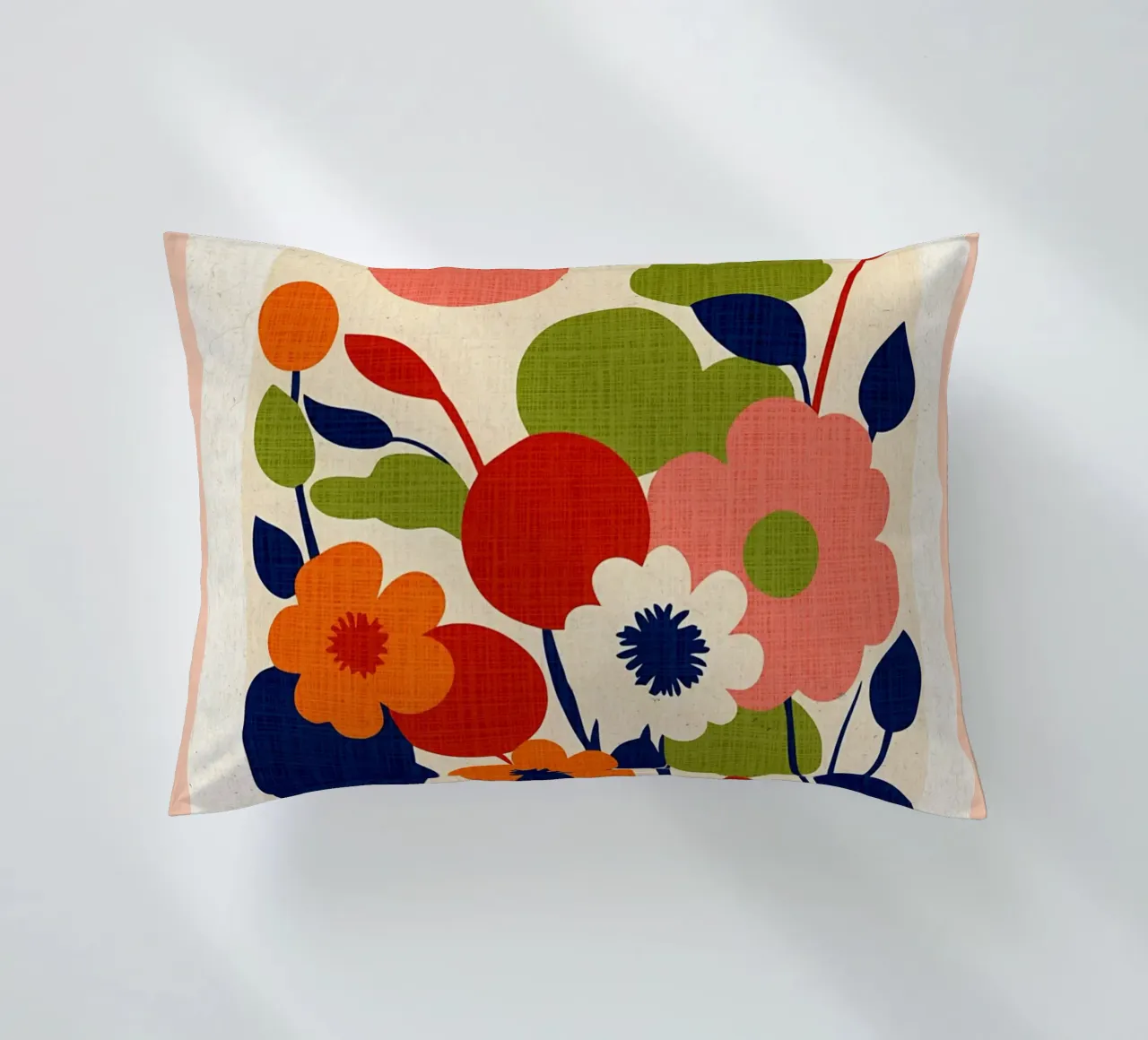 Arte astratta dei fiori cuscino da Amanda Studio