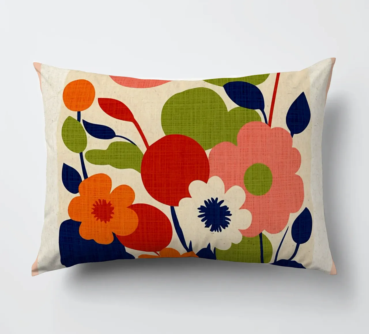 Arte astratta dei fiori cuscino da Amanda Studio