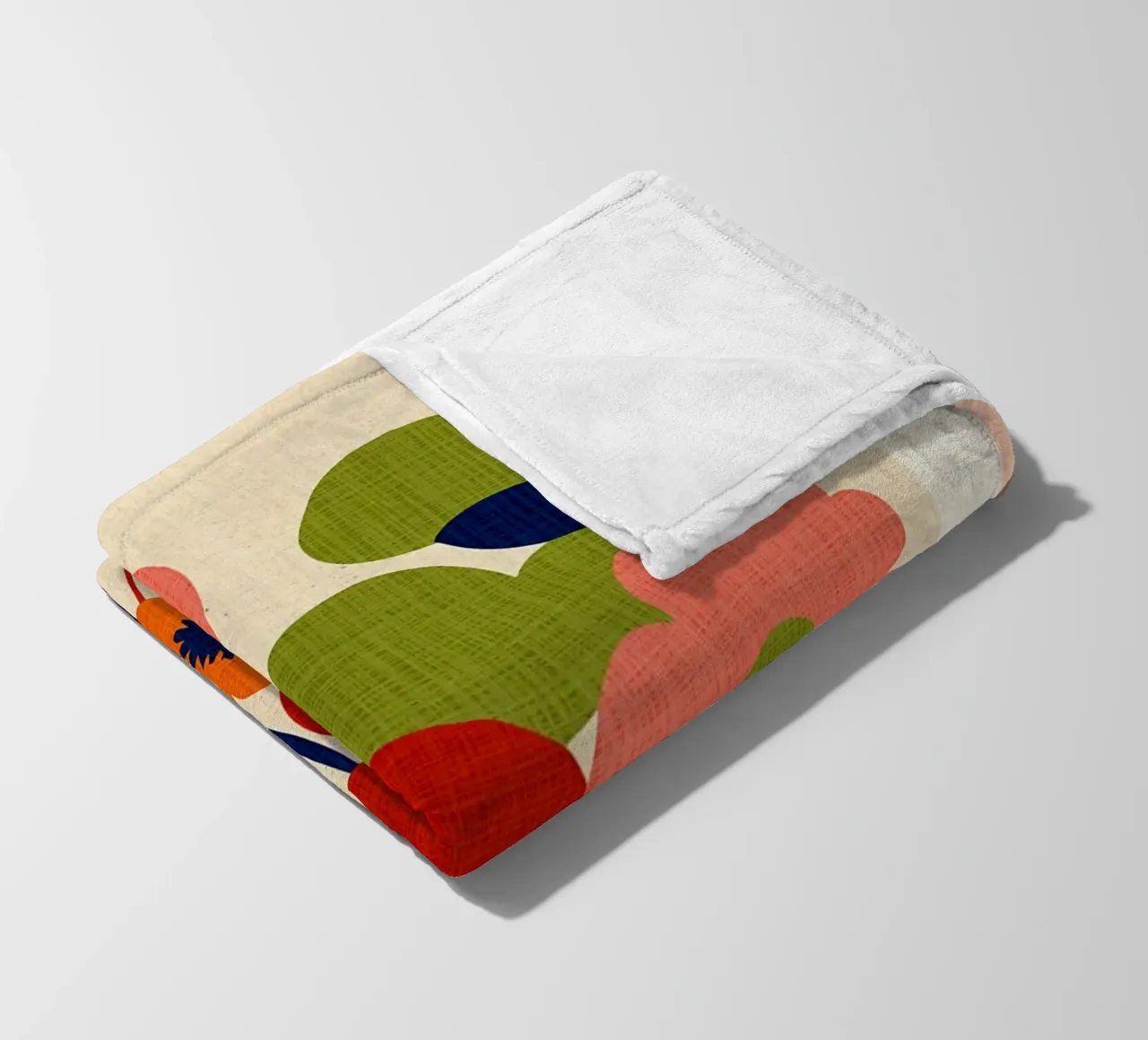 Arte astratta dei fiori coperta in pile da Amanda Studio