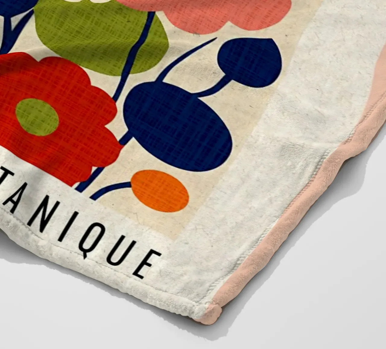 Arte astratta dei fiori coperta in pile da Amanda Studio