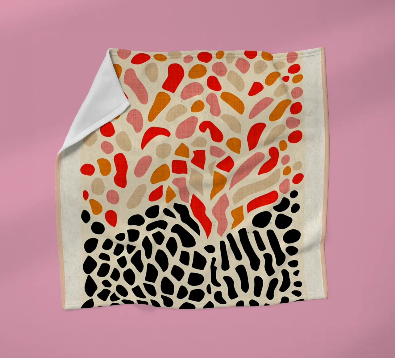 Ritagli astratti moderni coperta in pile da Amanda Studio