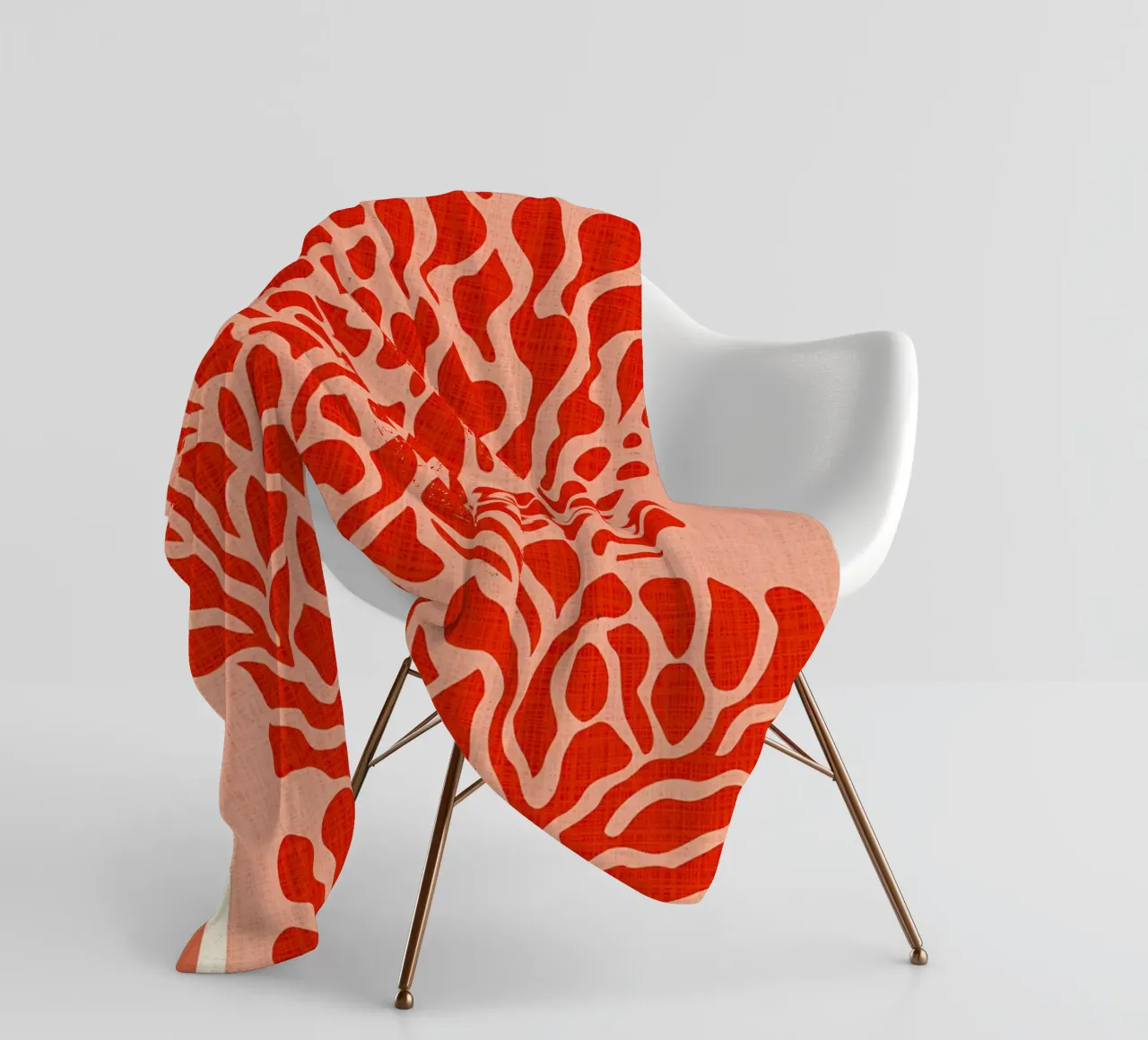 Natura astratta in rosso coperta in pile da Amanda Studio