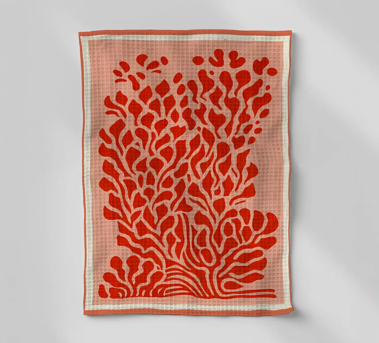 Natura astratta in rosso canovaccio da cucina da Amanda Studio