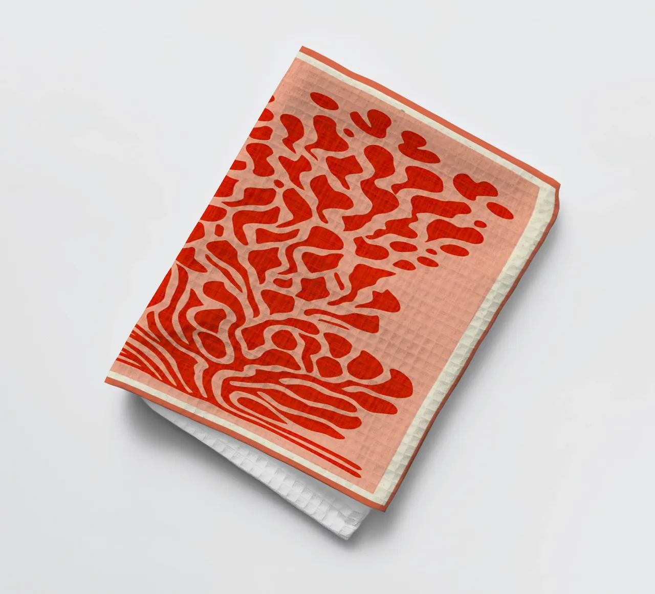 Natura astratta in rosso canovaccio da cucina da Amanda Studio