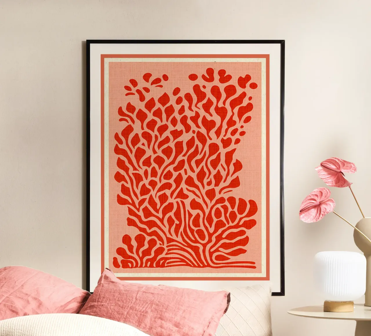 Natura astratta in rosso carta hahnemühle da Amanda Studio