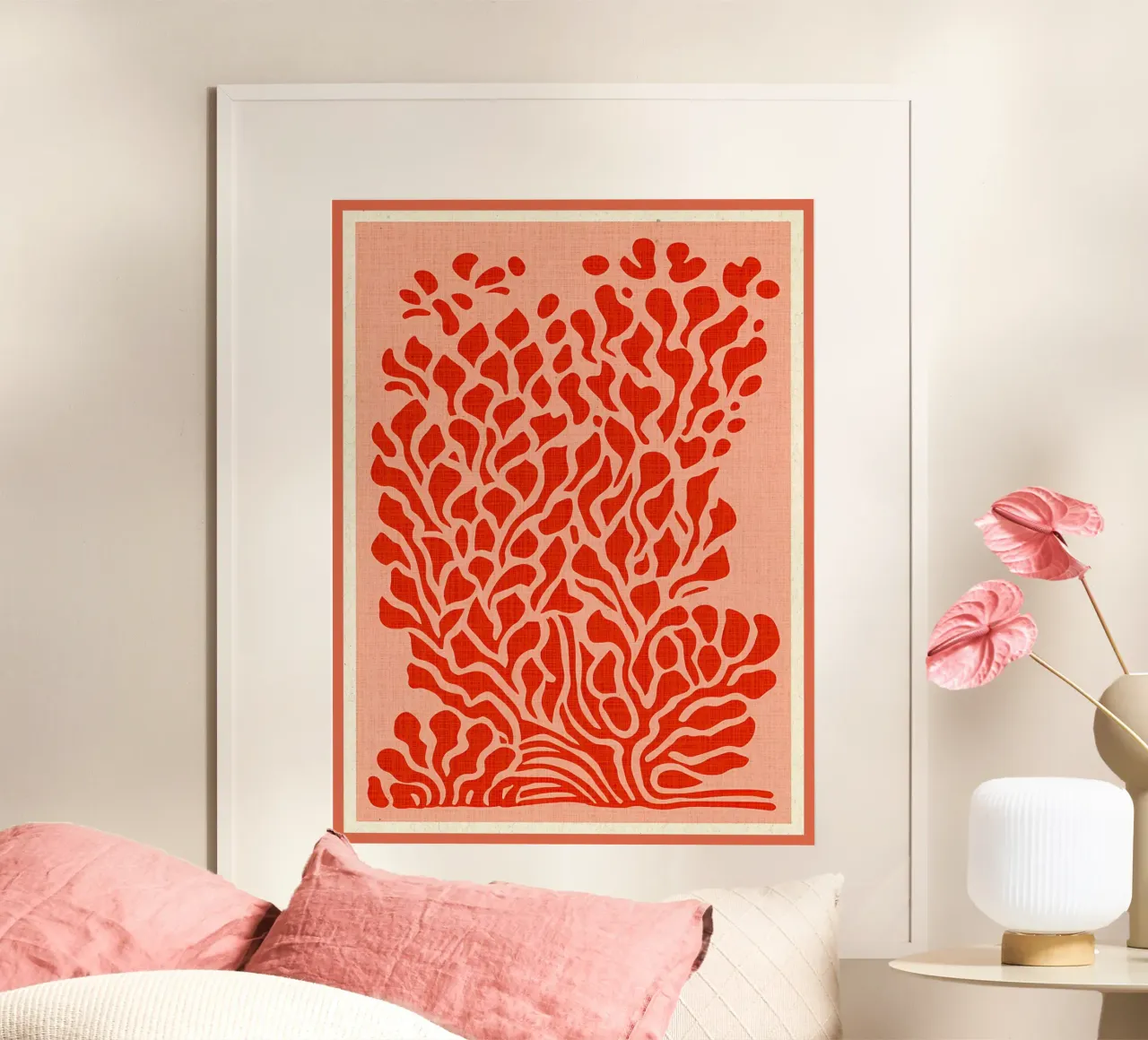 Natura astratta in rosso carta hahnemühle da Amanda Studio