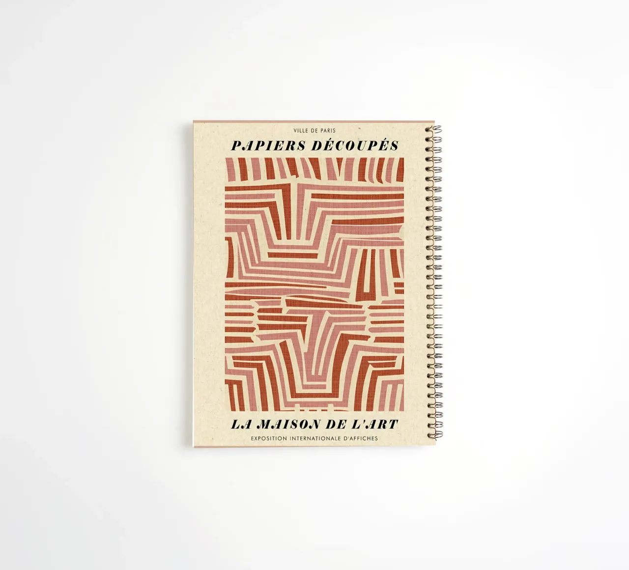 Abstract Neutral Decor spiral notebook by Amanda Studio