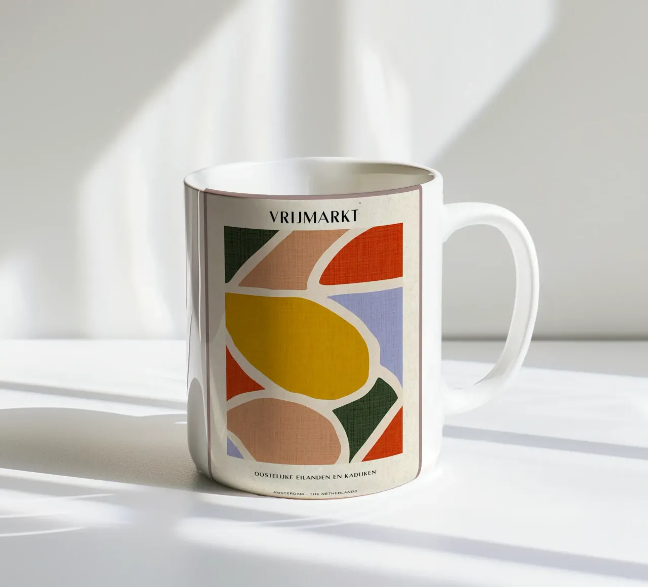Mercato delle pulci di Amsterdam tazza in ceramica da Amanda Studio