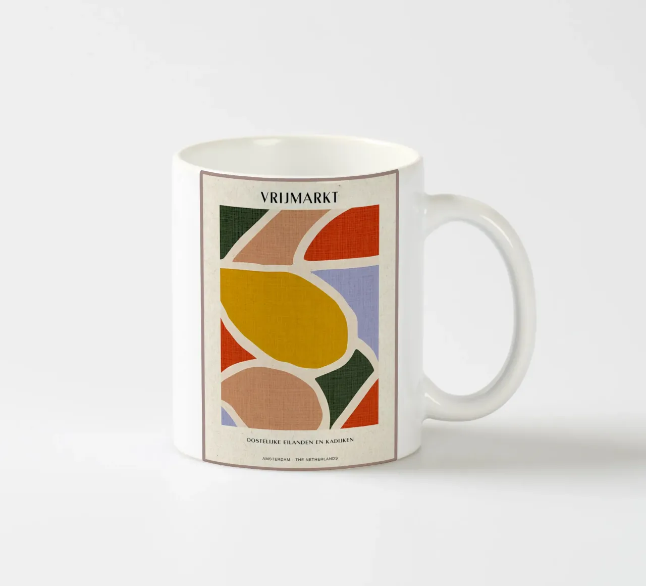 Mercato delle pulci di Amsterdam tazza in ceramica da Amanda Studio