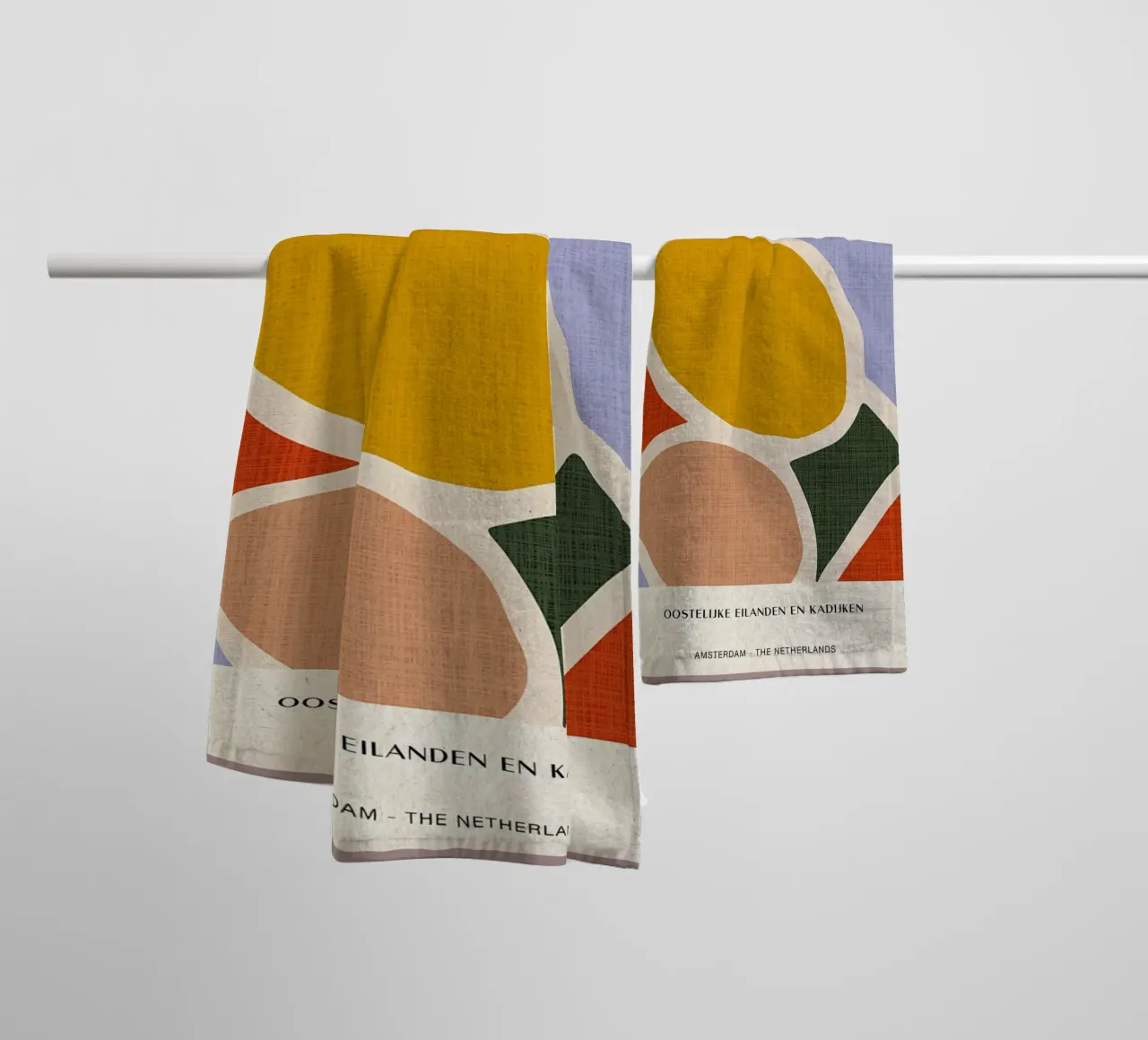 Mercato delle pulci di Amsterdam asciugamano da bagno da Amanda Studio