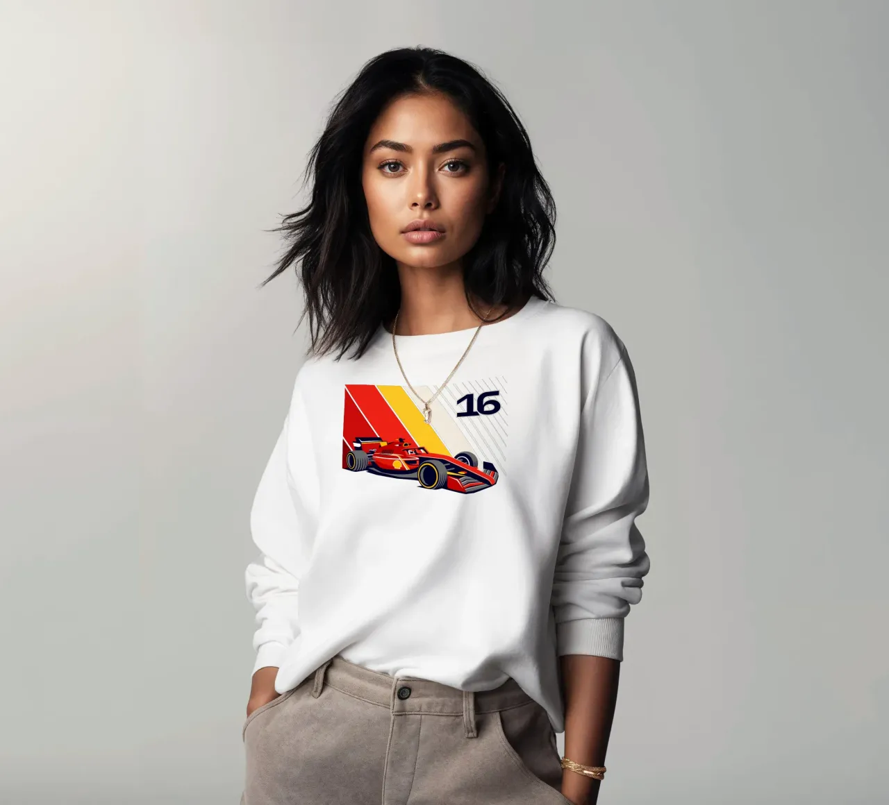 Formula Race Car 16 sweatshirt by Mariel Toigo