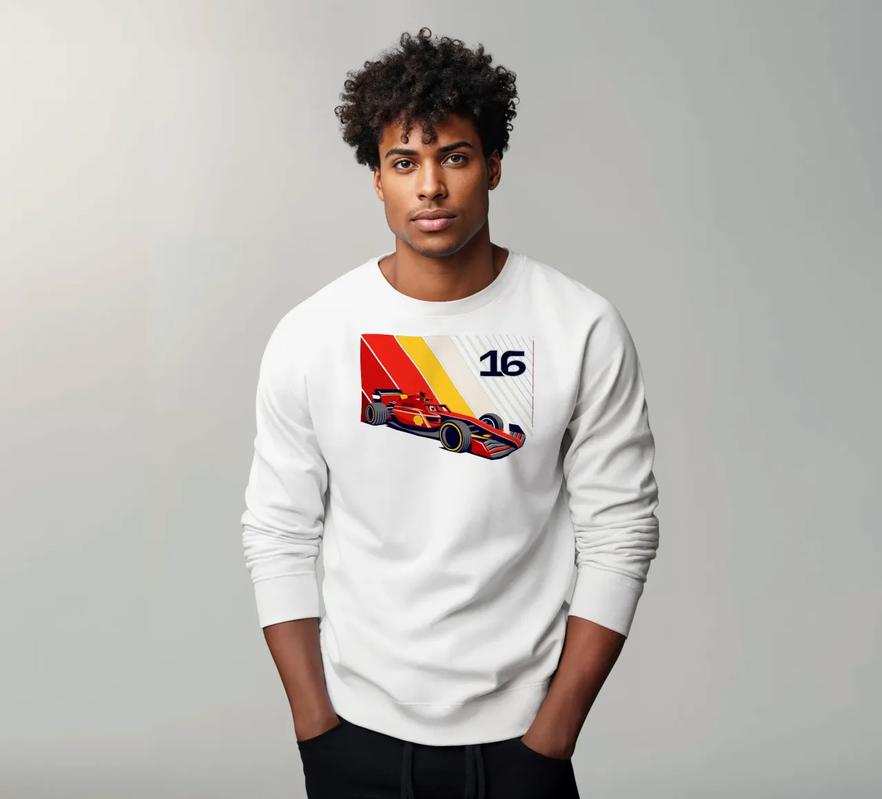 Formula Race Car 16 sweatshirt by Mariel Toigo