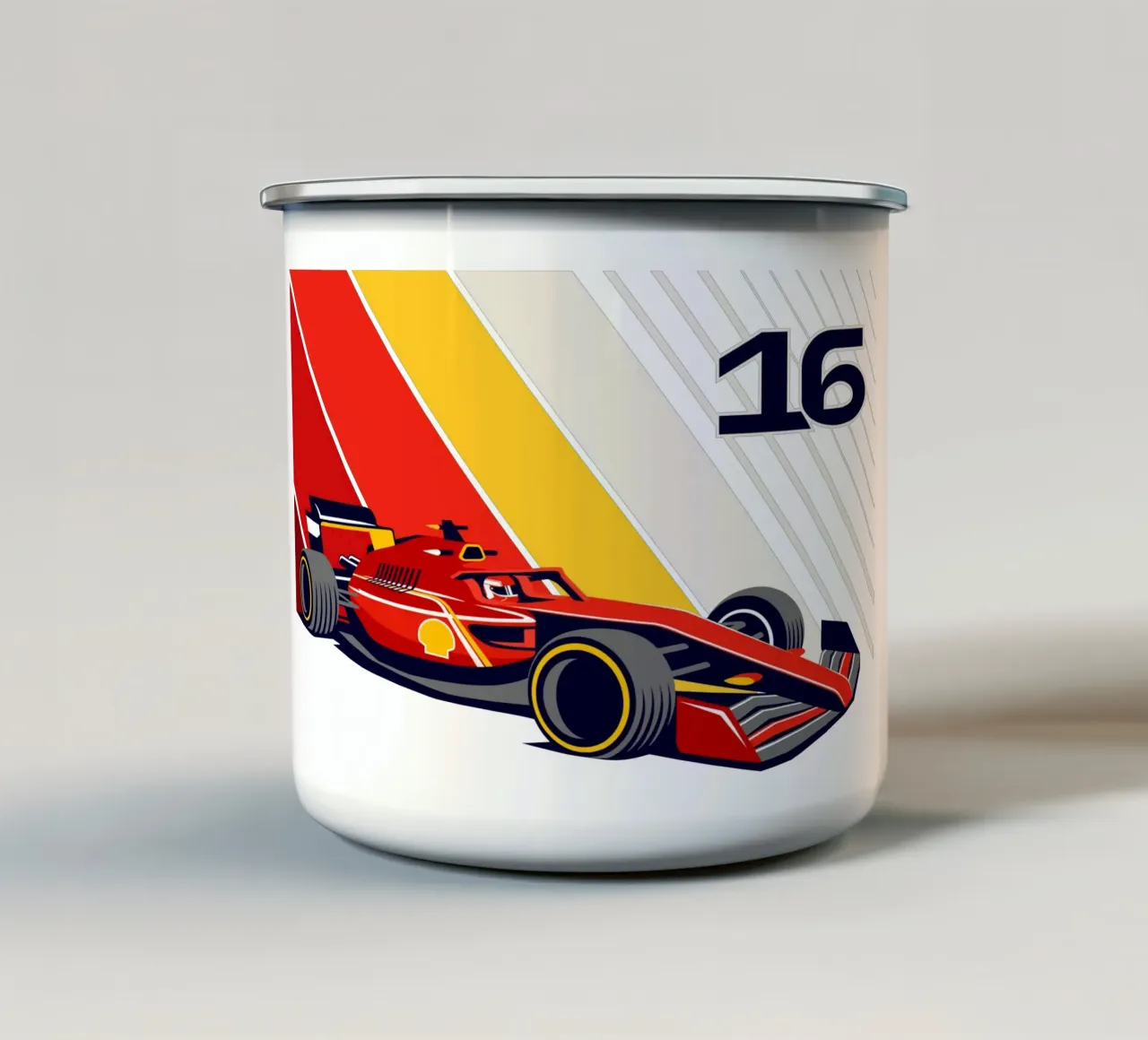 Formula auto da corsa 16 tazza in smalto da Mariel Toigo