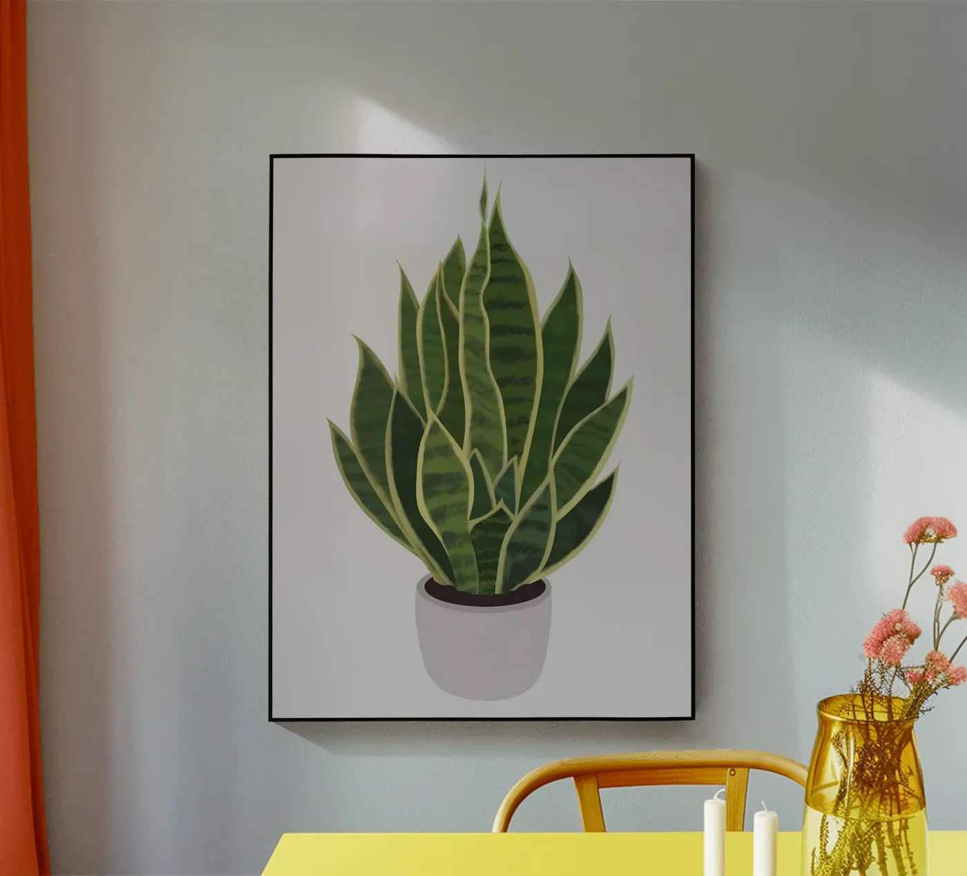 Florale Kunst Acryl-Glas von Jose