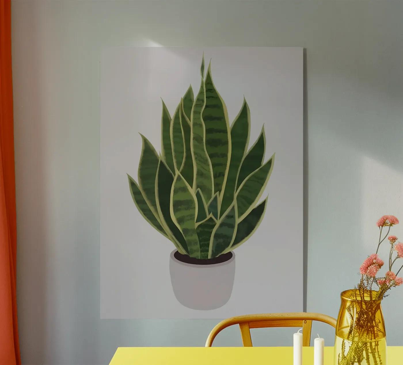 Florale Kunst Acryl-Glas von Jose