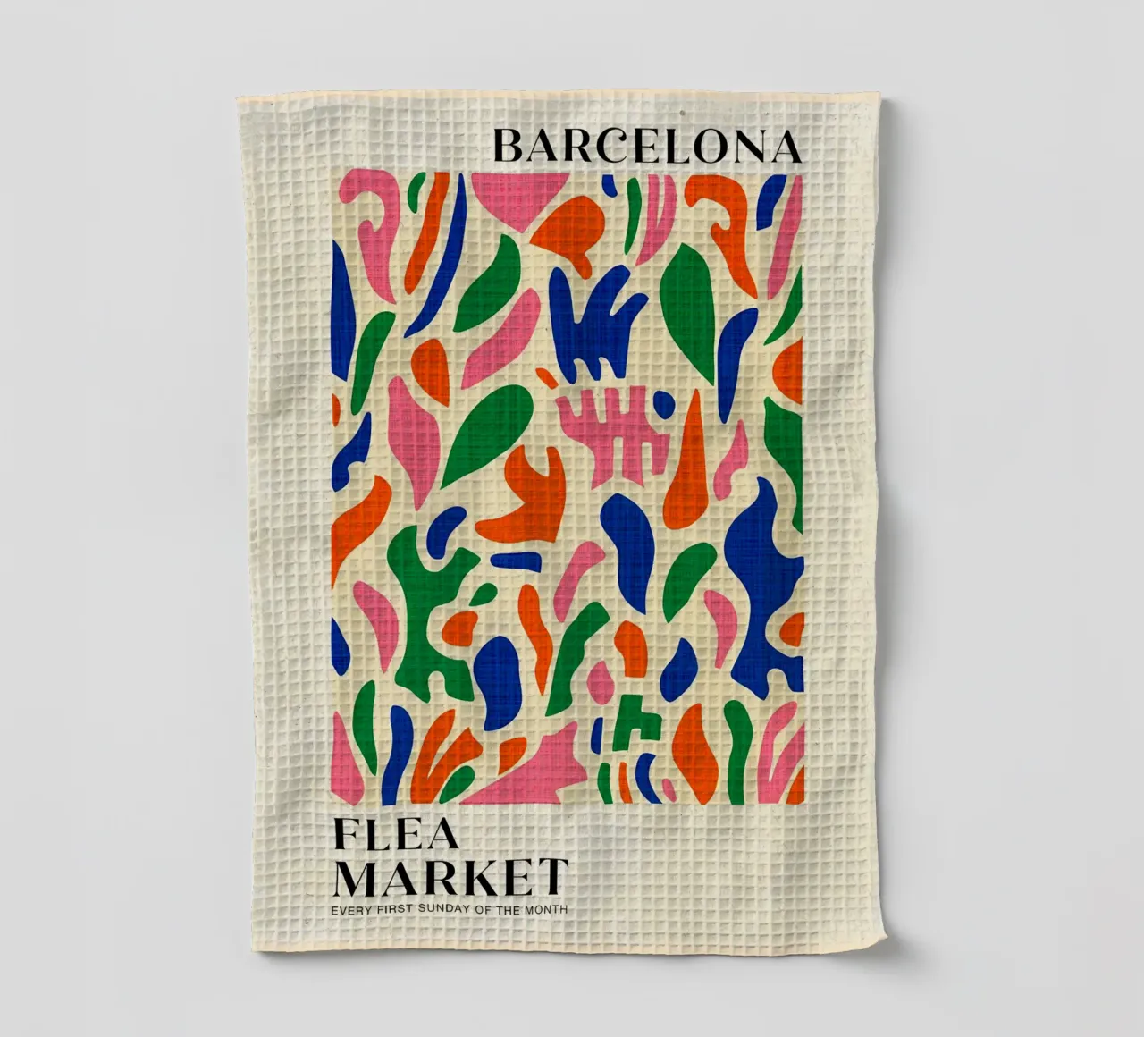 Mercato delle pulci di Barcellona canovaccio da cucina da BobbyStudio