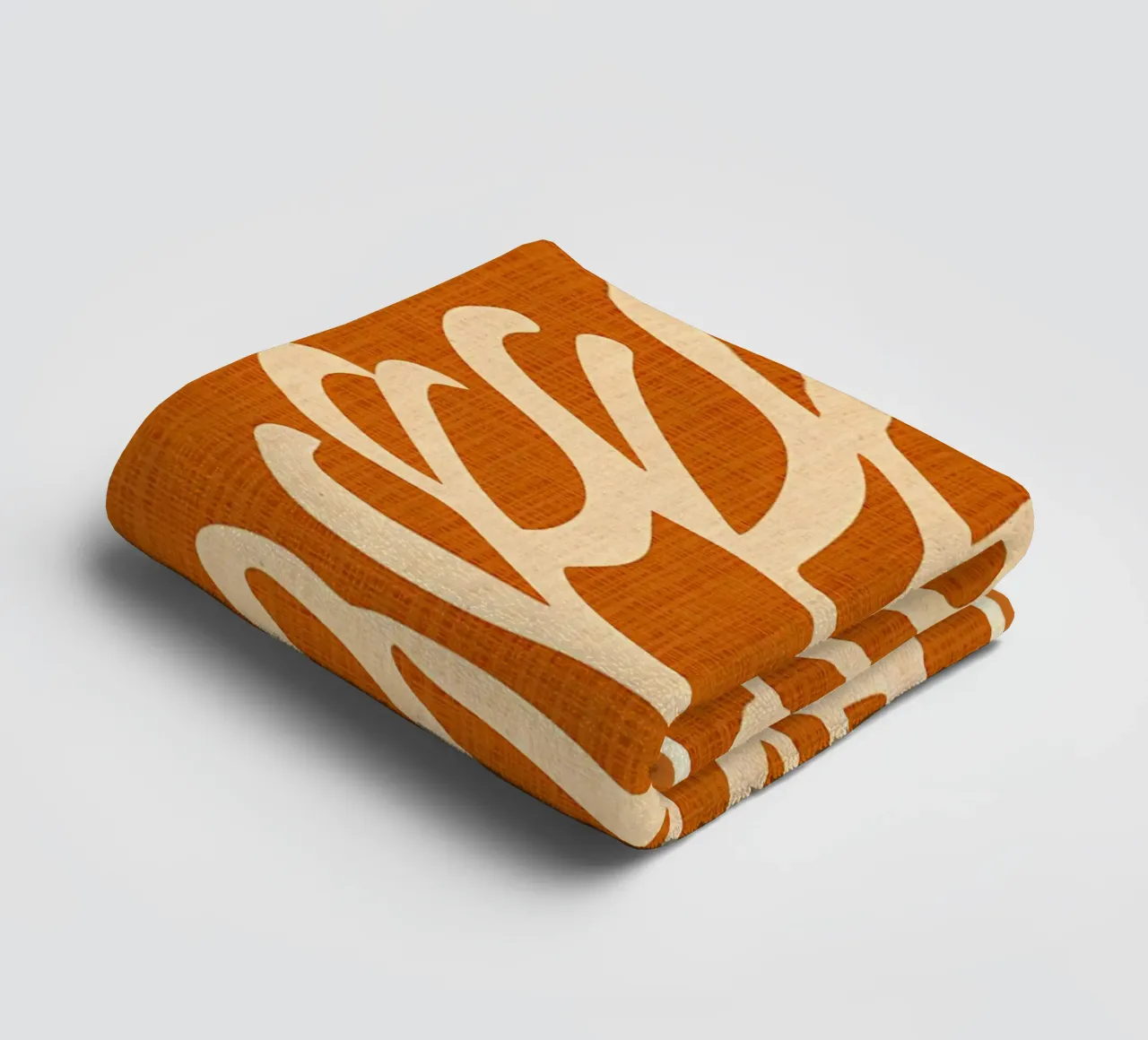 Boho Line Art Leaf towel by Amanda Studio