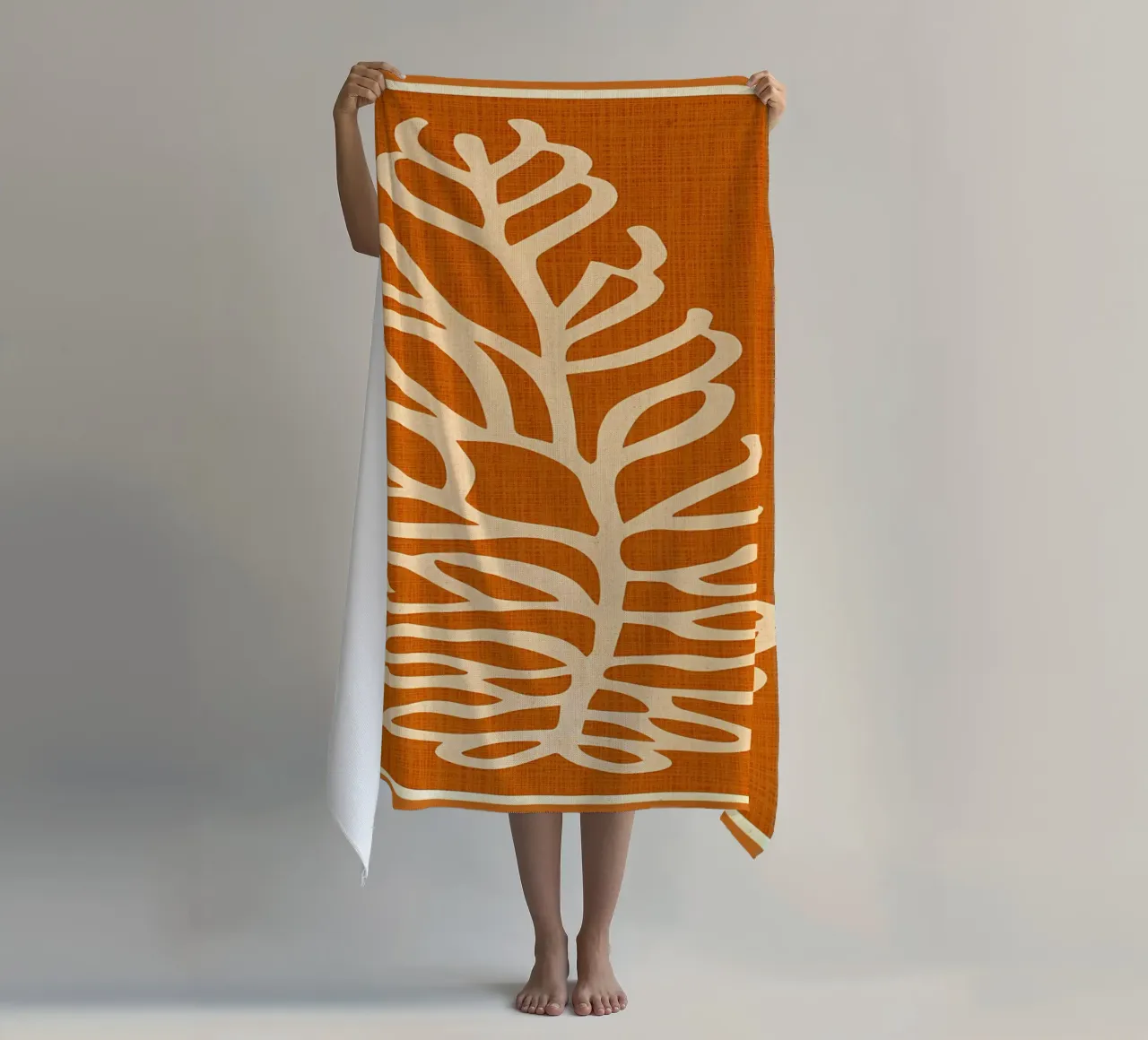 Foglia d'arte della linea Boho telo mare da Amanda Studio